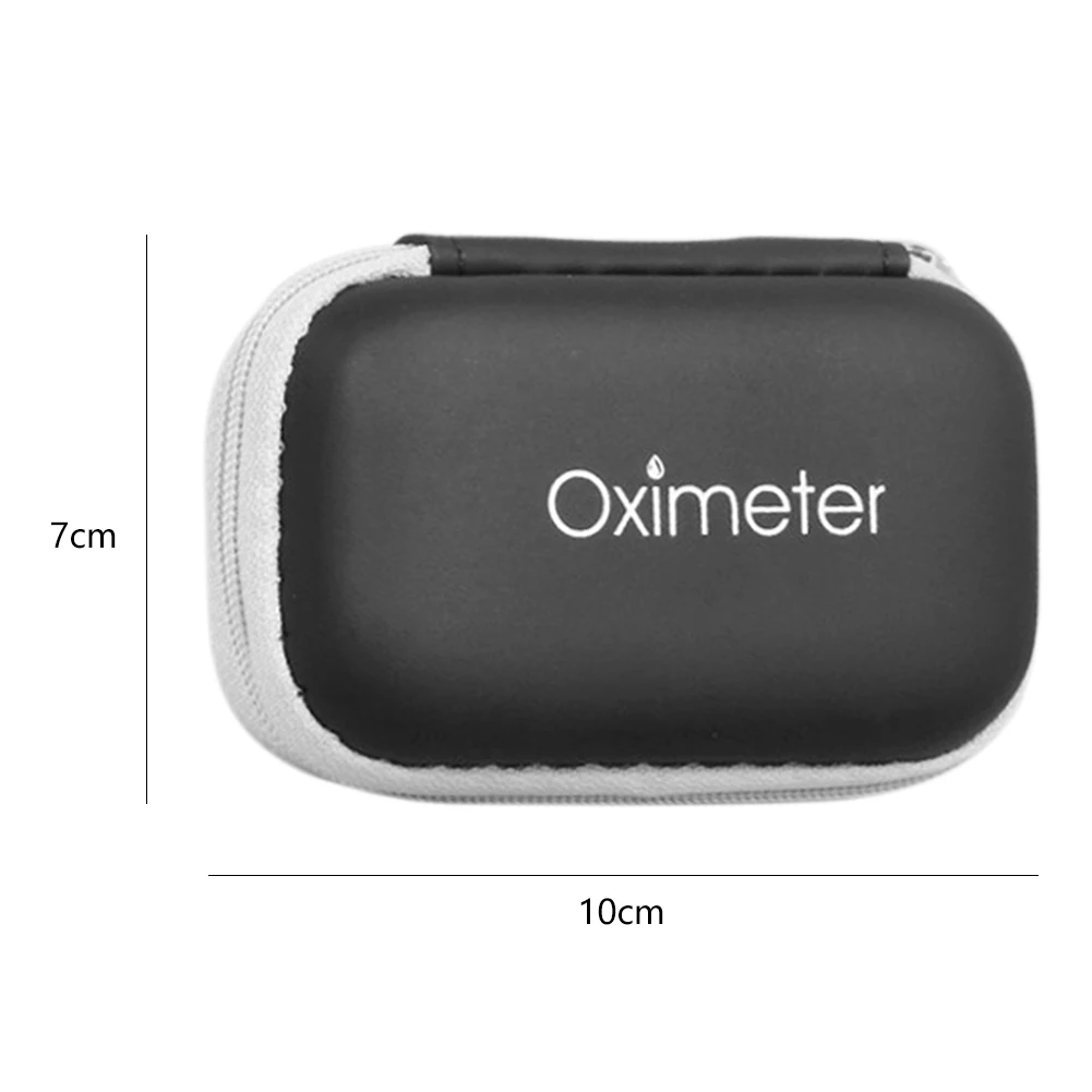 

Portable Finger Pulse Oximeter Protective Case Storage Bag Hard Holder Tool Oxygen Saturation Detector Hard Bag