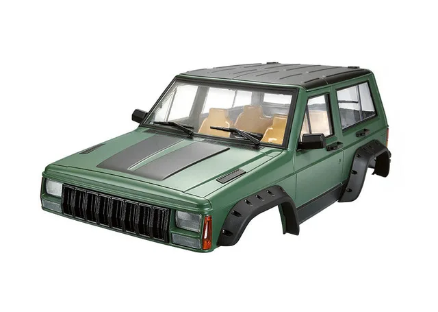 Green 313 мм Колесная база полный Jeep Cherokee XJ жесткого тела комплект для 1/10 RC комплект автомобильных принадлежностей для передней и задней оси SCX10& SCX10 II 90046 Traxxas TRX4 - Цвет: Green