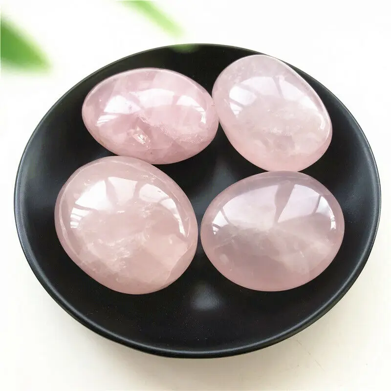 Прямая поставка розовый КВАРЦЕВЫЙ энергетический камень массажный спа чакра