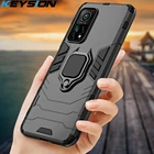 Ударопрочный чехол KEYSION для Xiaomi Mi 10T Pro Mi 10T Lite Mi 10 Ultra Ring Stand Bumper силиконовый чехол для телефона Redmi K30S