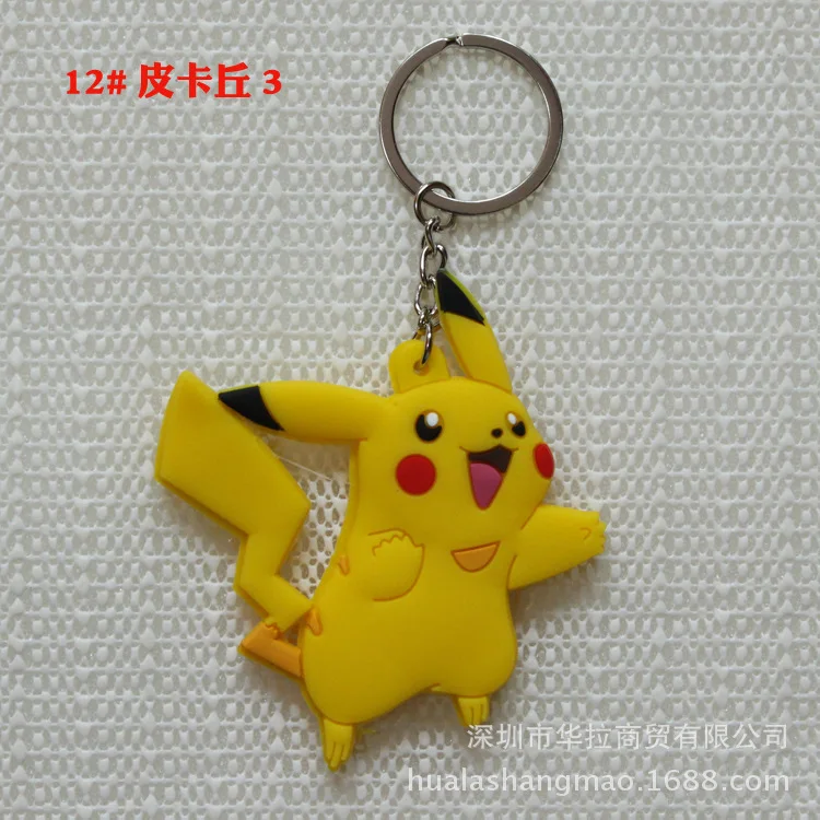 Мультфильм Аниме ПВХ Покемон Сквиртл Bulbasaur Venusaur Chansey Psyduck Jigglypuff Totodile Houndoom прекрасный Забавный брелок Кадена