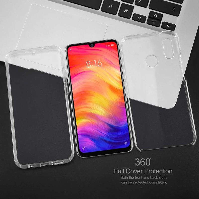 Прозрачный чехол с полным покрытием для XiaoMi Mi 8 Lite A1 A2 SE RedMi Note 7 Pro S2 6 6A 5 5A Prime Plus