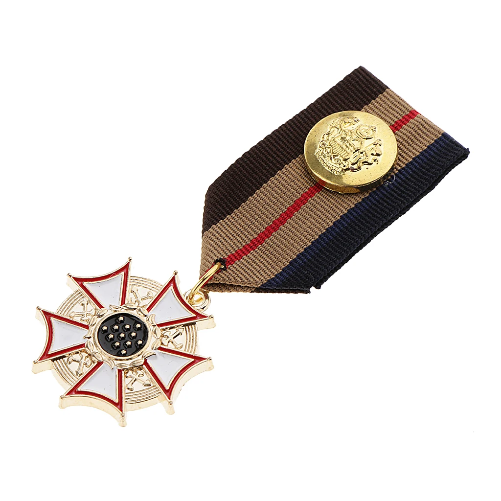 Винтажные военные значки унисекс армейская медаль брошь с пентаграммой