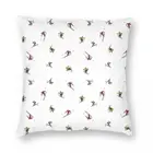 Квадратный Чехол для лыжных подушек из полиэстера и льна с бархатным узором на молнии, декоративный чехол для подушки, чехол для дивана, наволочка для подушки