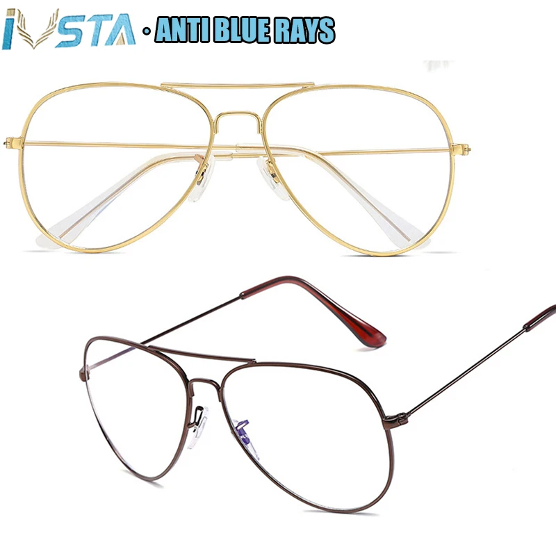Очки авиаторы IVSTA с защитой от синего света 3026|Мужские очки кадры| |
