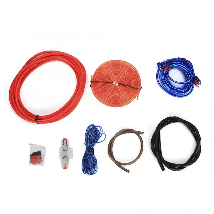 1 Set 6GA Car Audio Amplifier Power Line Subwoofer Cable Wire Cord Kit System Modified Accessories with Fuse | Автомобили и