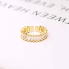 Todorova роскошные золотые циркониевые кольца медные открытые Регулируемые кольца женские ювелирные изделия обручальное кольцо Свадебные Кольца для невесты для женщин