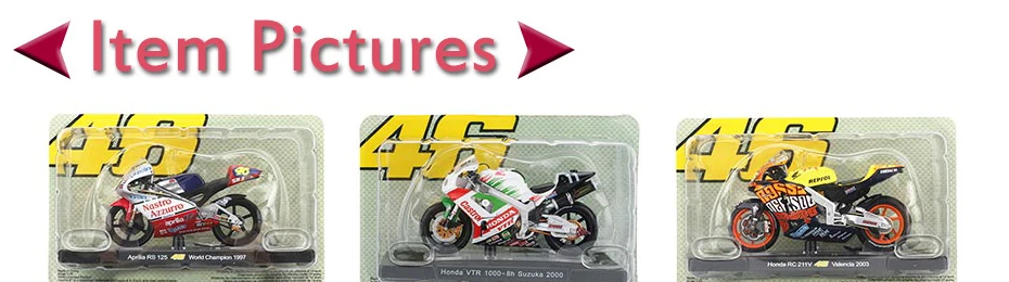 Модель мотоцикла из 1:18 сплава, игрушечный моторный велосипед № 46, Чемпионат мира по мотокроссу, Внедорожный гоночный автомобиль, игрушки для детской коллекции