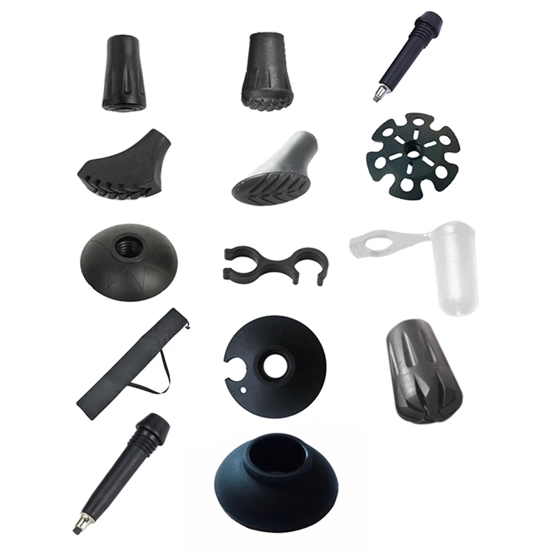 

Hiking Multi Purpose Replaceable Mountaineering Walking Stick Alpenstock Tip Head Mudguard Mud Dragging Accessories