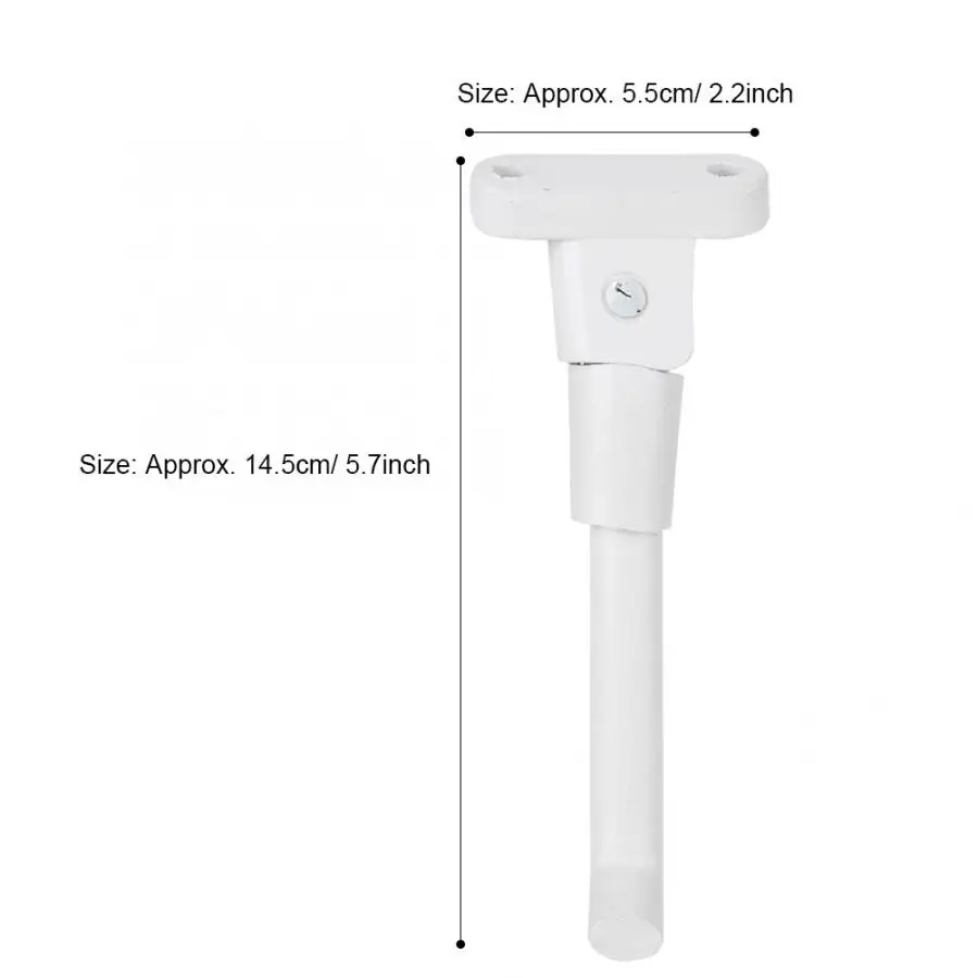 Aluminum Alloy Durable White Kickstand Foot Side Support Stand for M365 Electric Scooter For Accessories | Спорт и развлечения