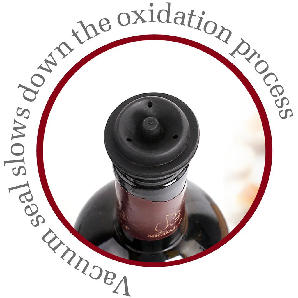 6 наборов вакуумных пробок для пищевых продуктов колпачки бутылок вина вакуумные