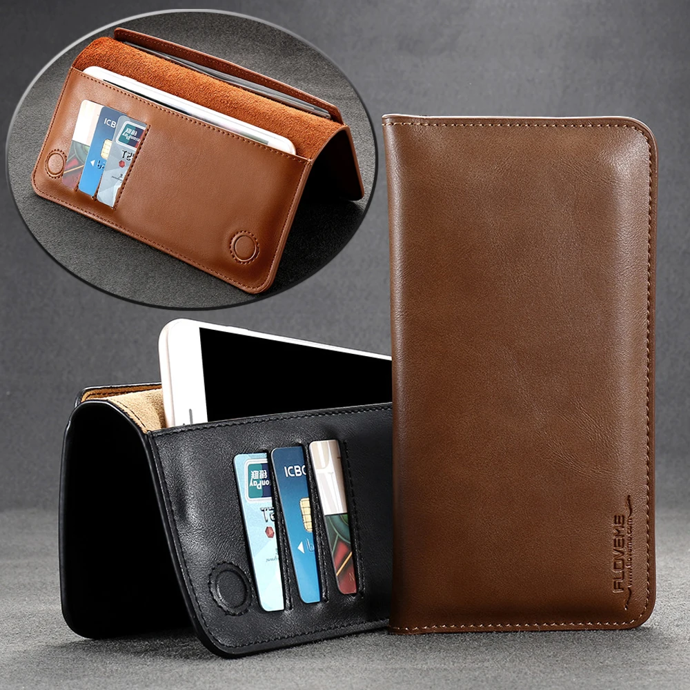 Роскошный кожаный чехол-кошелек в стиле ретро для Samsung Galaxy S8 Plus S7 Edge S6 Note 5 4 3 Huawei P10