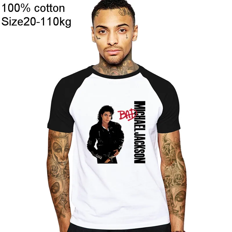 Майкл плохой Футболка Для мужчин марка NEW FASHION Hi Street Триллер Homme Джексон в стиле
