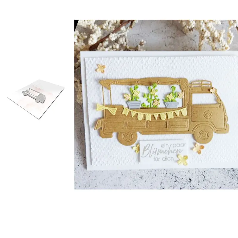 

delivery truck die set cutting dies and stamps scrapbook dariy decoration stencil embossing template diy greeting card Albums