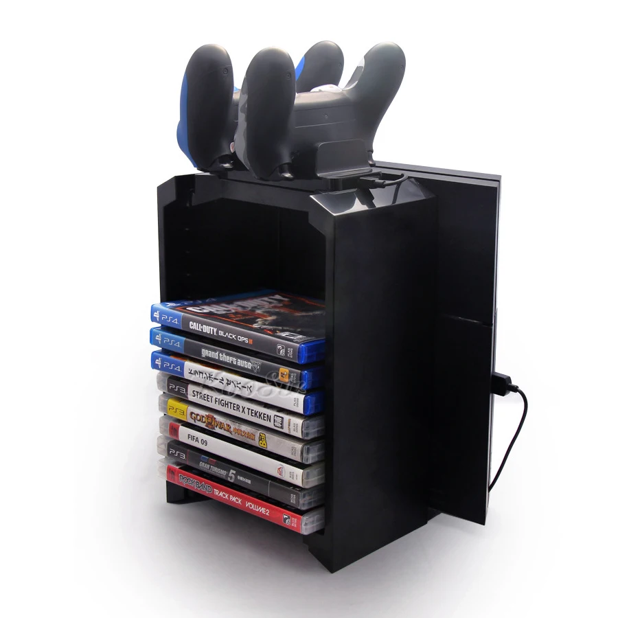 Подставка для хранения игровых дисков PS4 Slim Pro демонстрационная башня PS Play Station 4