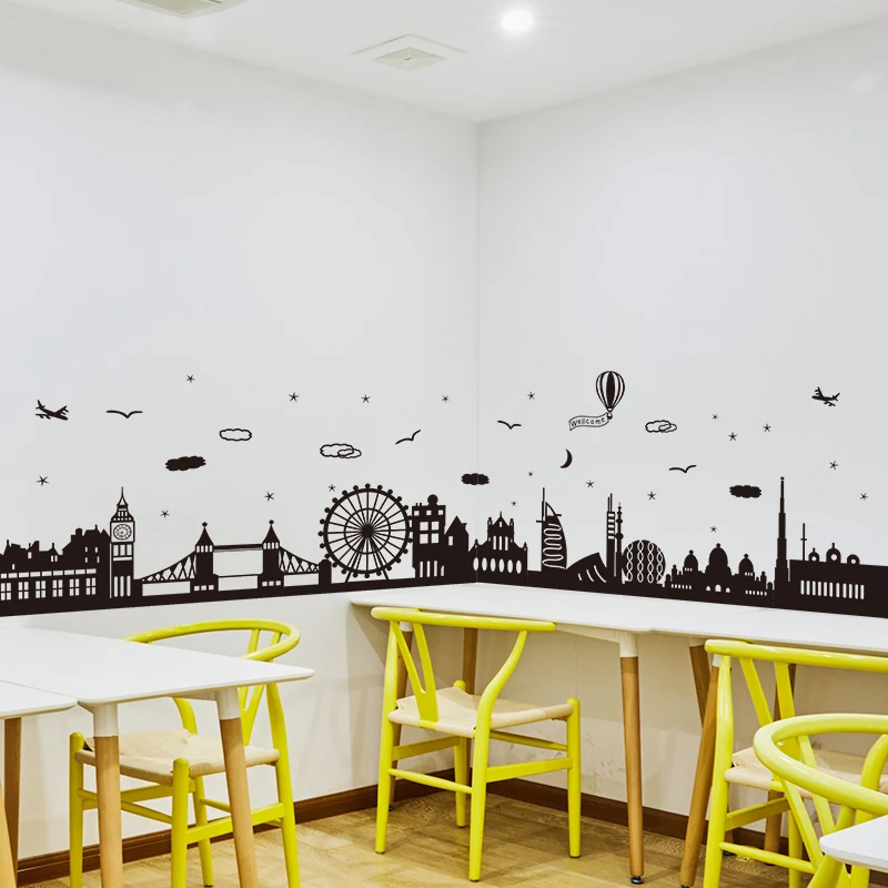 [SHIJUEHEZI] европейские конструкции опорная доска наклейки для детской комнаты