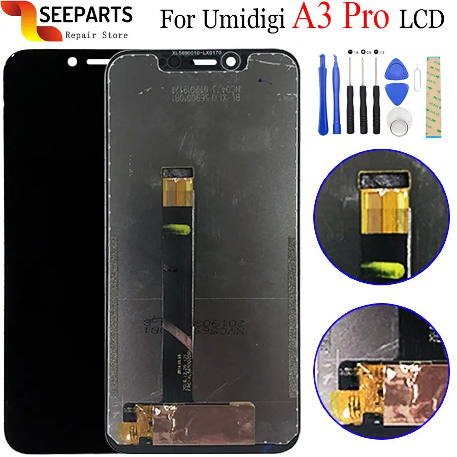100% протестированный ЖК дисплей для 5 7 &quotUMI UMIDIGI A3 Pro кодирующий преобразователь
