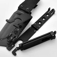 1 set molle lok scabbard kydex k sheath waist clip system scabbard molle buckle carrying holster backpack tactical bag clip diy