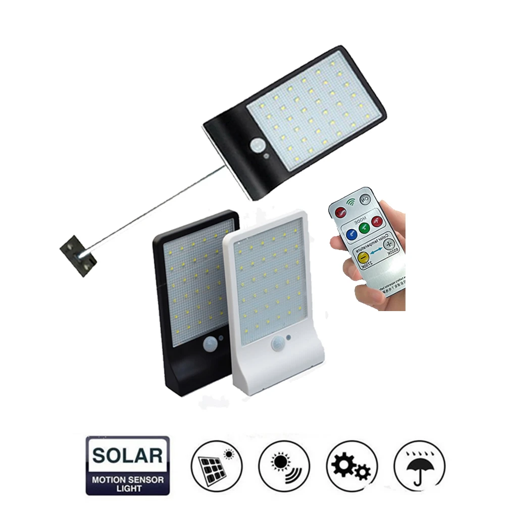 Солнечный светильник PIR датчик движения 48 светодиодный для улицы