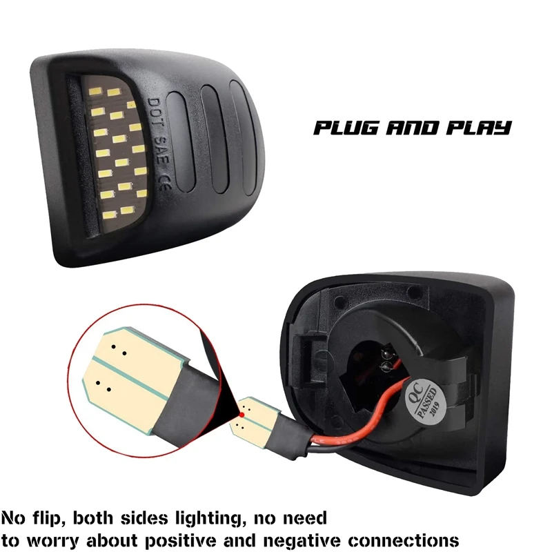 2 шт. красный SMD светодиодный светильник номерного знака для Chevy Silverado Suburban Tahoe GMC