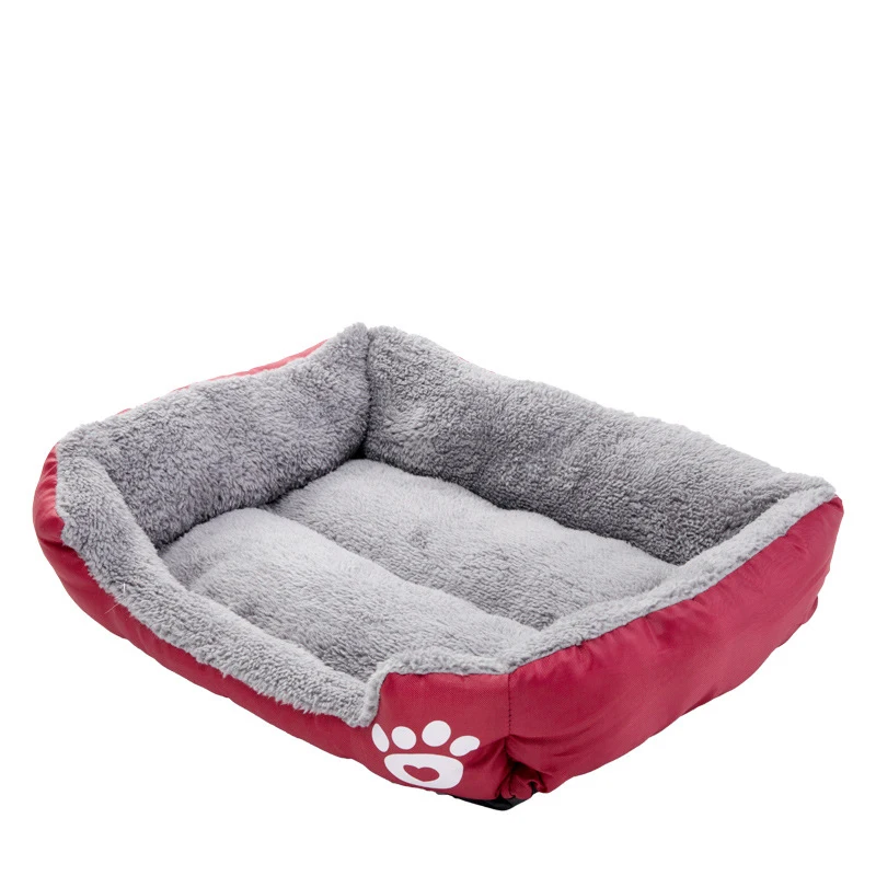 

Large Pet Cat Dog Bed 8 Colors Warm Cozy Dog House Soft Fleece Nest Dog Baskets House Mat Autumn Winter Waterproof Kennel