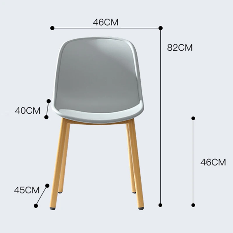 Скандинавские кованые пластиковые стулья для ресторанов и столовой офисная