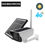 hebeiros 4g lte sim card camera outdoor hd1080p wireless solar power battery camera 2mp pir cctv security surveillance ip camera