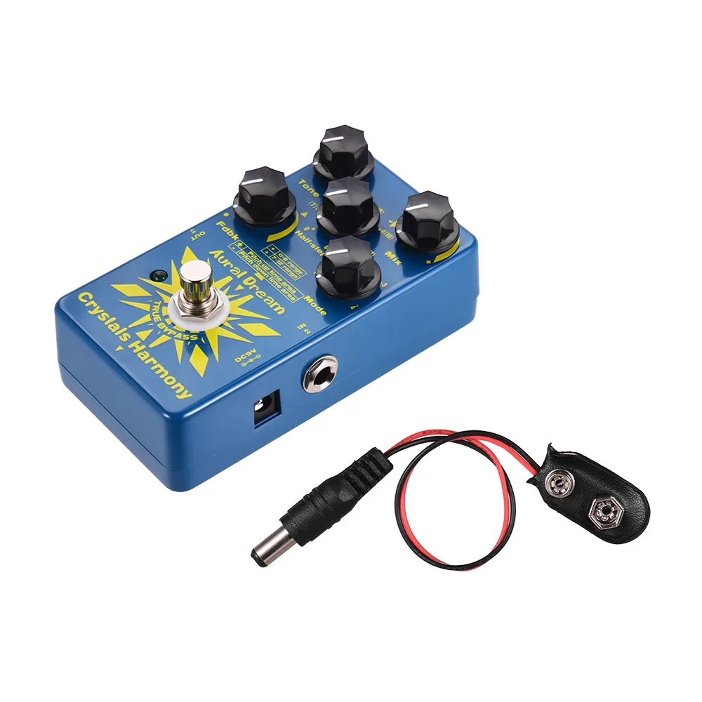 Слуховой мечта кристаллы Harmony цифровой гитарная педаль создания с украшением в