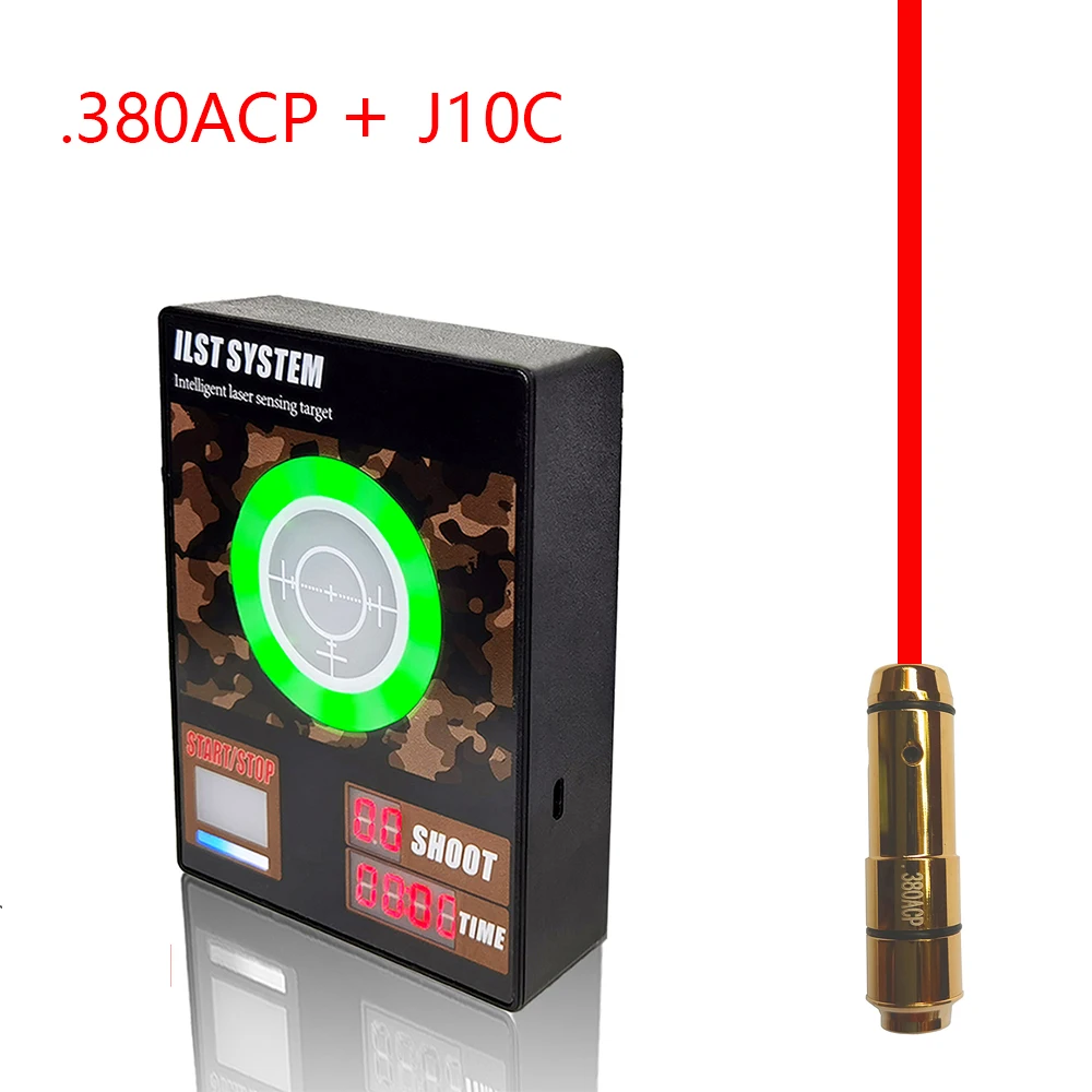 Laser Training Bullet Cartridge Bore Sight Dry Fire .380 ACP .38 Super .40S&W 45ACP Laser Reaction Target 9x18mm 19mm 21mm .223