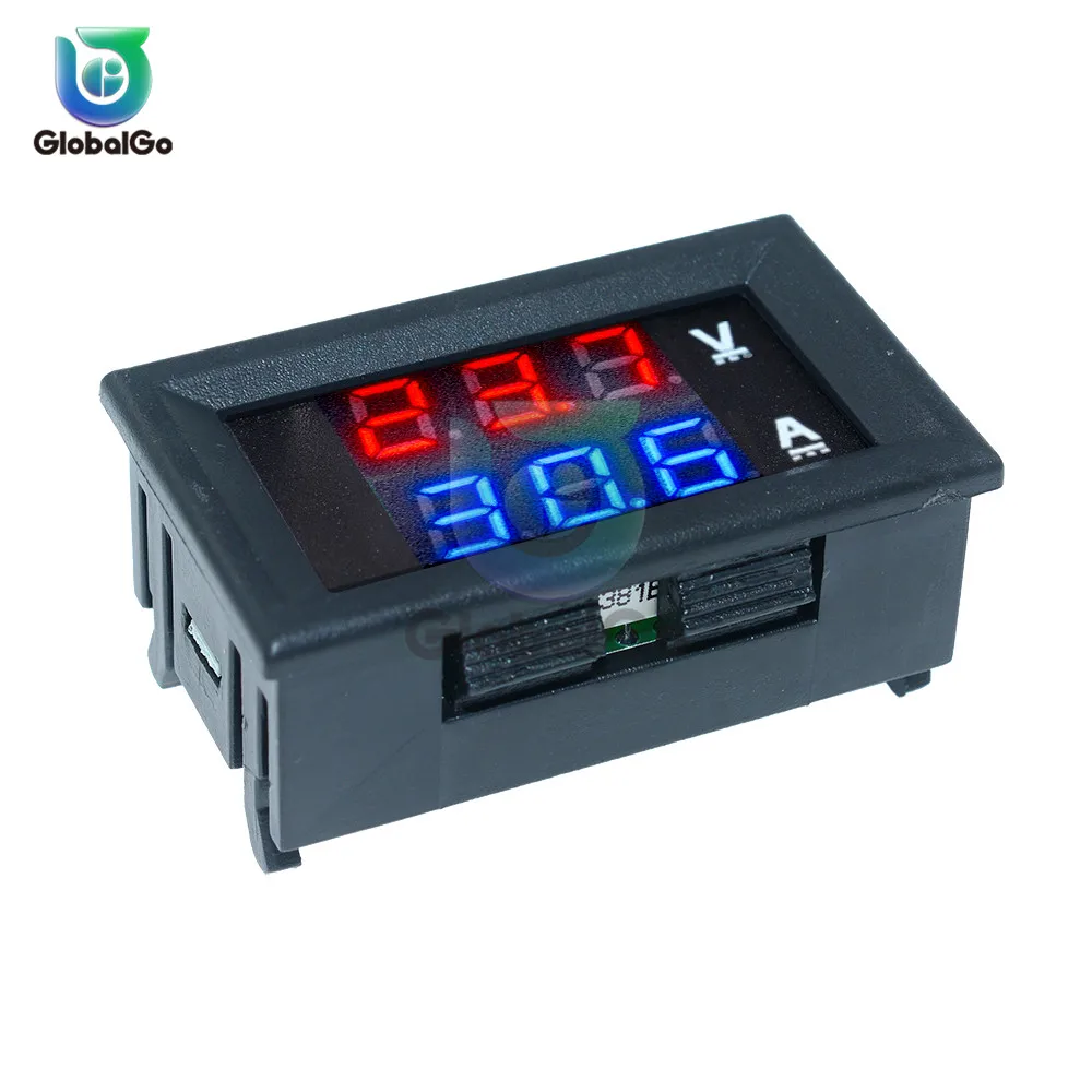 10A 50A 100A DC100V светодиодный цифровой вольтметр Амперметр автомобильный мотоцикл измеритель напряжения тока детектор напряжения Тестер монитор панель инструмент