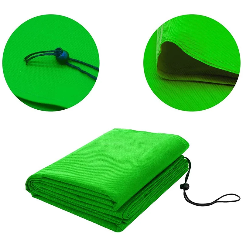 

6 Packs of Plant Protection Bags, Drawstring Antifreeze Cloth, Winter Tree Cover Can Be Reused for Antifreeze, Green