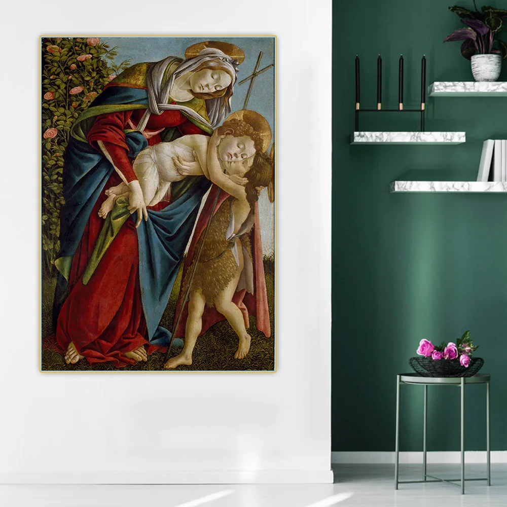 Цитон Сандро Боттичелли Madonna Мадонна и ребенок с маленьким Иоанном Крестителем