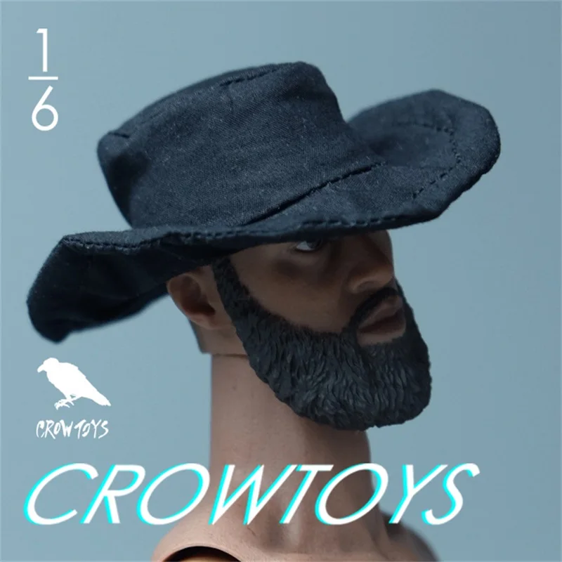 Для продажи 1/6th CROWTOYS Черная модель западной ковбойской шляпы может быть фигурной