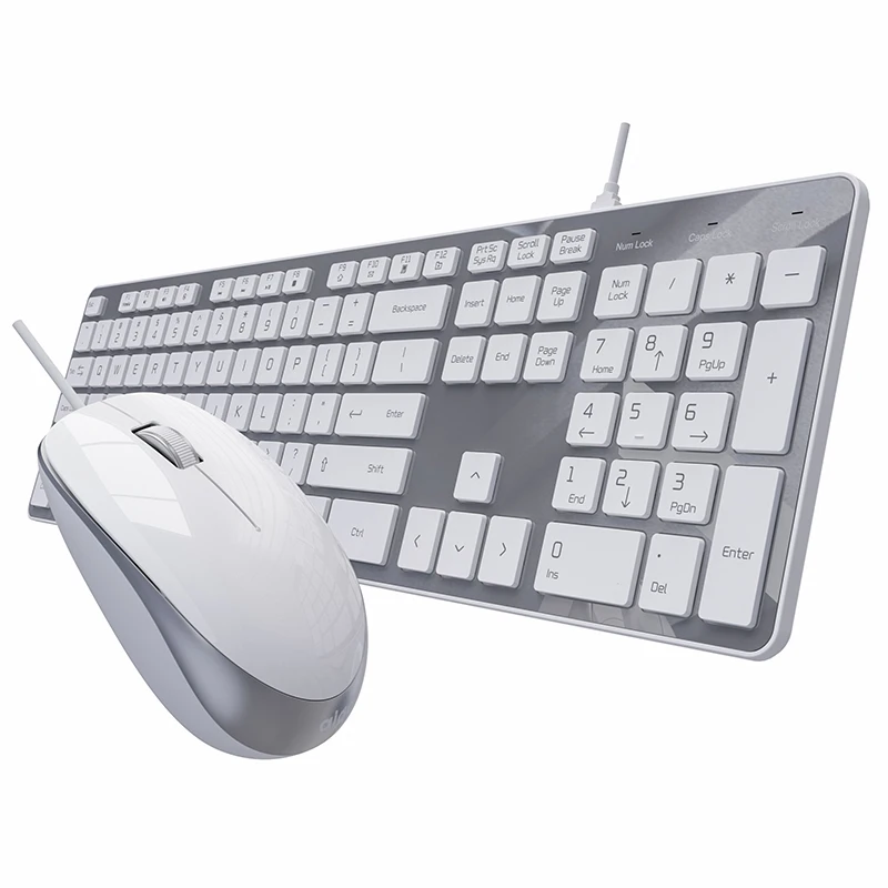 

AIGO V500 Wired Gaming Keyboard 1200 DPI USB Light Thin Keyboard Silent Gaming Mouse Set 105 Keys Kit Computer Game PC Laptop