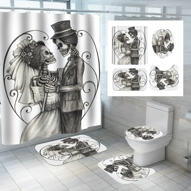 funny african american home print shower curtains waterproof explode women bathroom curtain bath antiskid carpet toliet rug set free global shipping