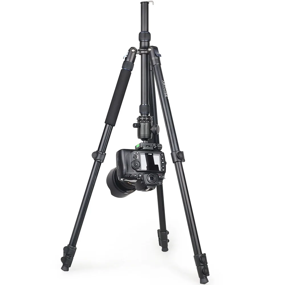 professional high tripod 201cm 79in max height monopod stand for dslr camera fast flip lock cnc 36mm big ball head metal body free global shipping