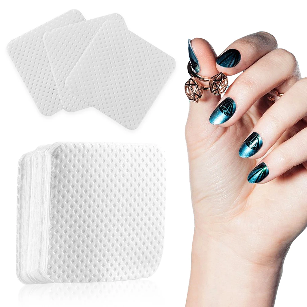 50/200 шт./лот новые безворсовые салфетки для удаления ногтей Чистый Очиститель