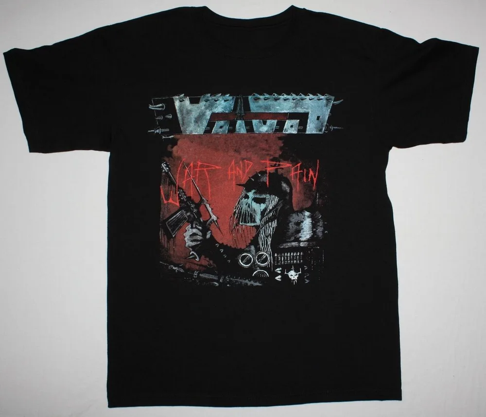 VOIVOD WAR AND PAIN➄ VOI VOD TECHNO THRASH DEATH METAL VENOM Новая черная футболка из хлопка унисекс