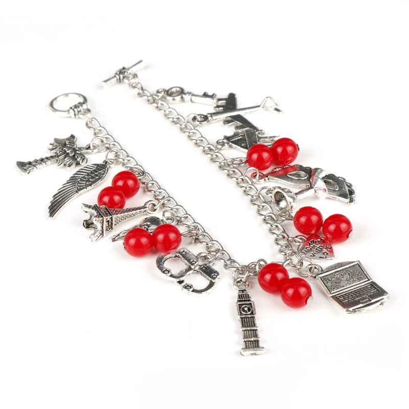 Женский браслет на запястье модный FSOG с шармами 50 оттенков серого цвета галстук