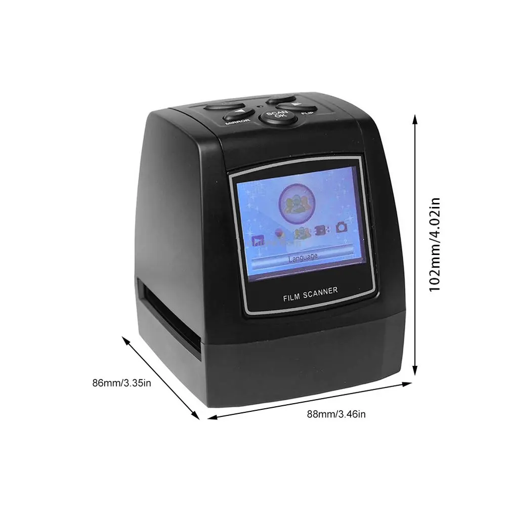 

High Resolution Photo Scanner 35/135mm Slide Film Scanner Digital Film Converter 2.36"LCD High Quality