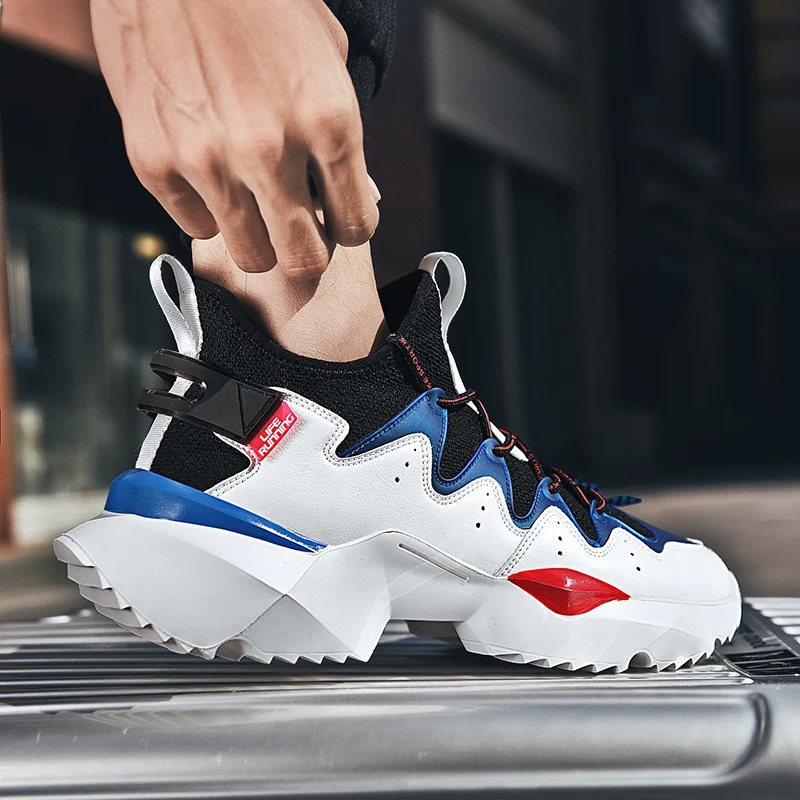 Sport Shoes Men Running Summer White Breathable Flying Knit Sneakers Jogging Walking Fashion Basket zapatillas hombre | Спорт и