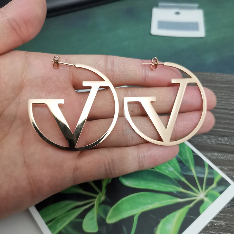 Геометрический круглый розовое золото/белое золото/желтое золото из нержавеющей