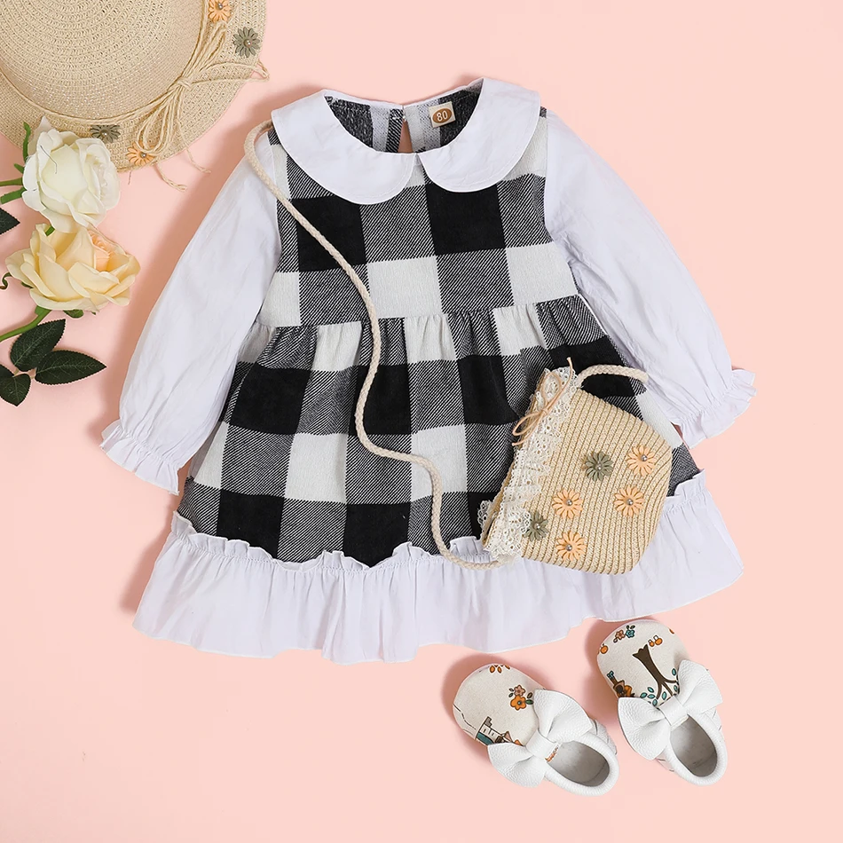 

VOGUEON Baby Girl Dress Long Sleeve Spring Autumn Dress Birthday Party Leopard Princess Dresses Toddler Girls Clothes Vestido