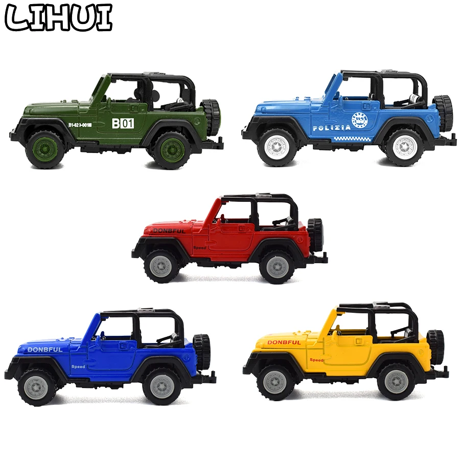 5 цветов детские игрушки литые под давлением джипы Wrangler Открытый Топ внедорожные