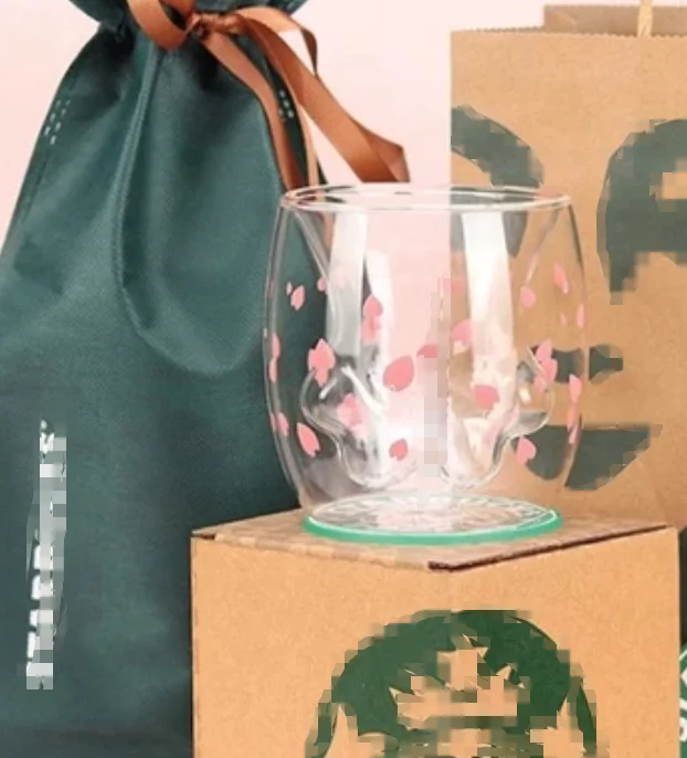 

Double glass coffee cup milk cup cat claw/claw cup cartoon cute cat claw cup home office coffee cup Tazas holiday best gift
