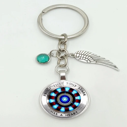 2019 новый Железный человек брелок для ключей Tony Stark дуговой реактор 3D эффект
