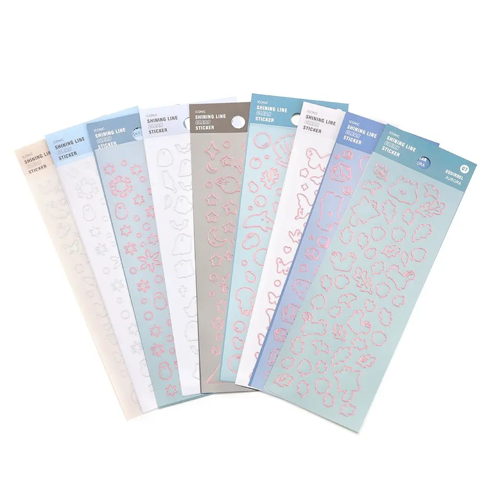 

Transparent Hand Account Cartoon Cute Decoration Material Paste DIY Photo Decals Sticker