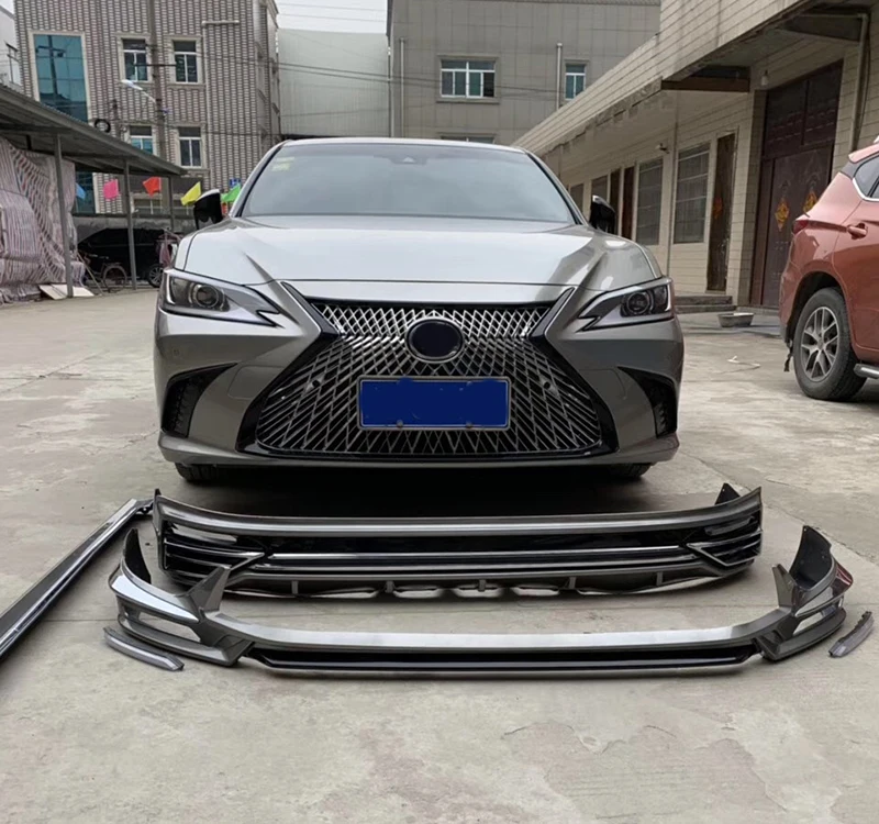Комплект кузова автомобиля переднего и заднего бампера для губ Lexus ES 350 300h спойлер, диффузор сплиттерная губа боковые юбки