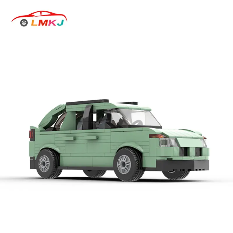 

Высокотехнологичная модель автомобиля Moc, скоростные строительные блоки, Pontiaced Aztek, «сделай сам», развивающая Коллекционная машина, детские ...