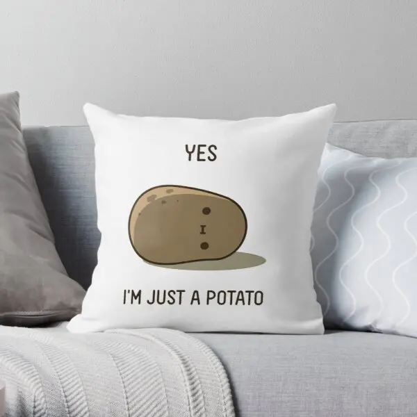 

Наволочка для подушки с милым принтом картофеля, модная декоративная подушка для спальни, машины, офиса, аниме, не входит в комплект